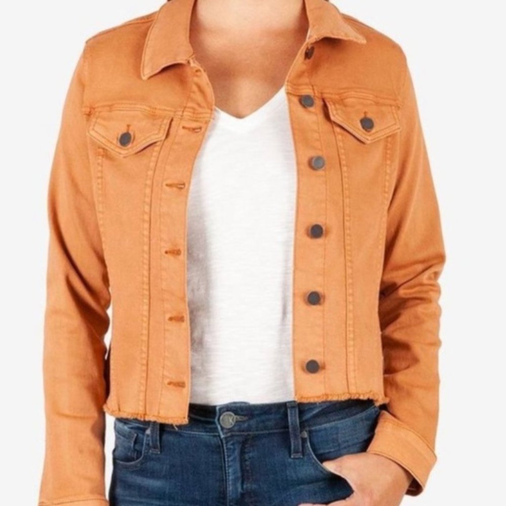 KUT Orange Jean Jacket